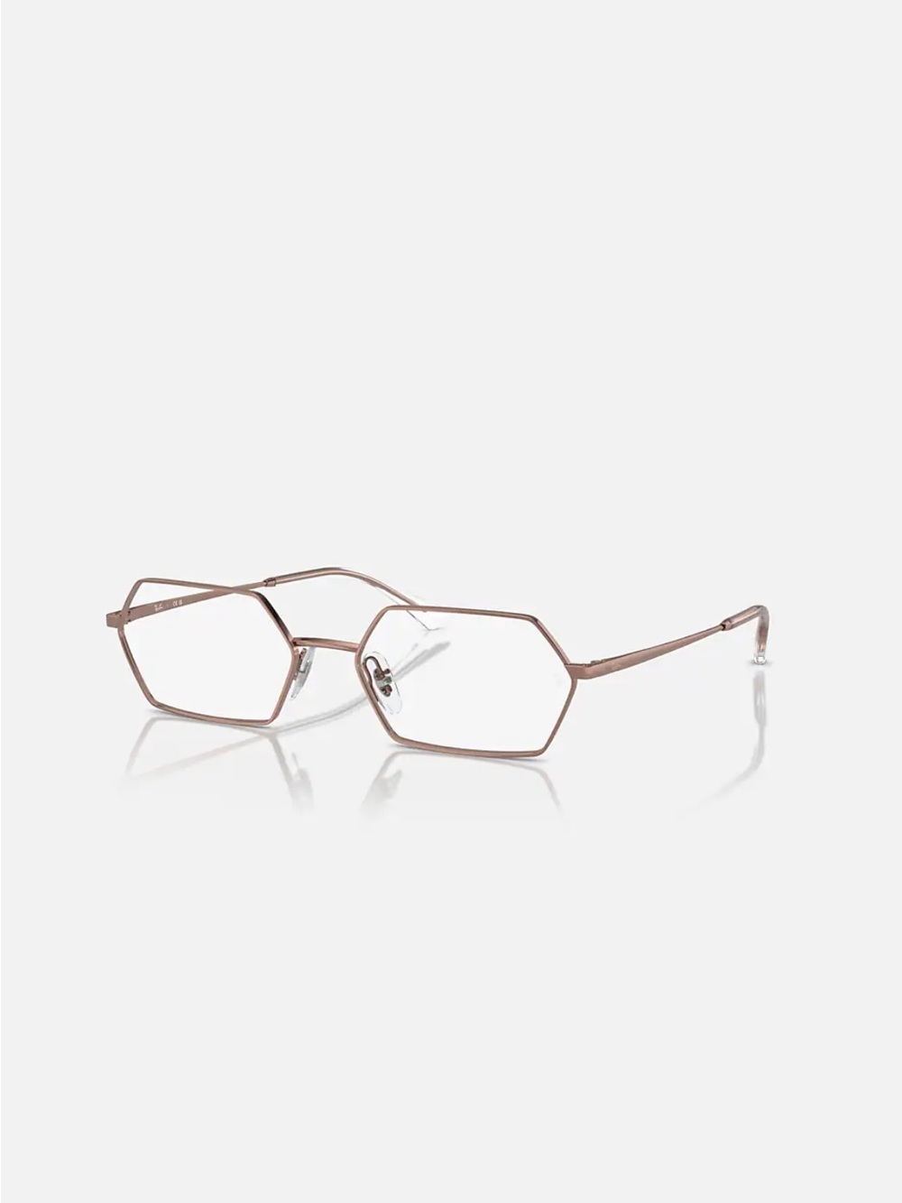 Ray-Ban Rx6528 Yevi Rectangular Prescription Eyewear Frames (Copper/Demo Lens)